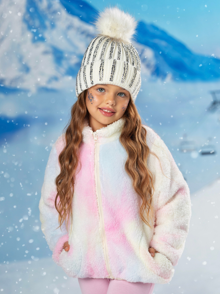 Frosted Unicorn Fleece Zip Jacket