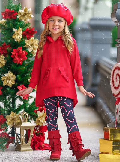 Mia Belle Girls Pullover Hoodie & Leggings Set | Girls Winter Outfits