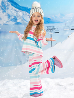 Snowbound Striped Hoodie and Pant Set