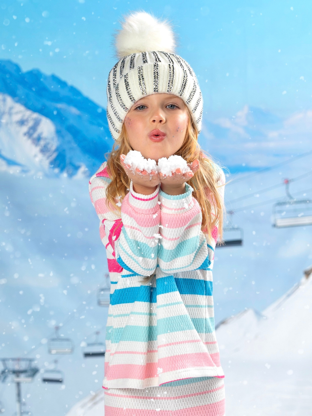 Snowbound Striped Hoodie and Pant Set