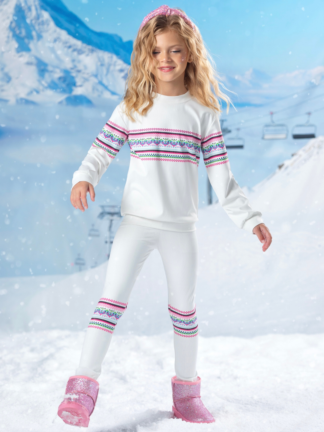 Nordic Nights Fair Isle Top and Legging Set