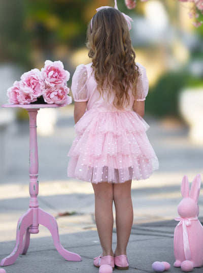 Mia Belle Girls Easter Pink Tutu Dress | Girls Easter Dresses