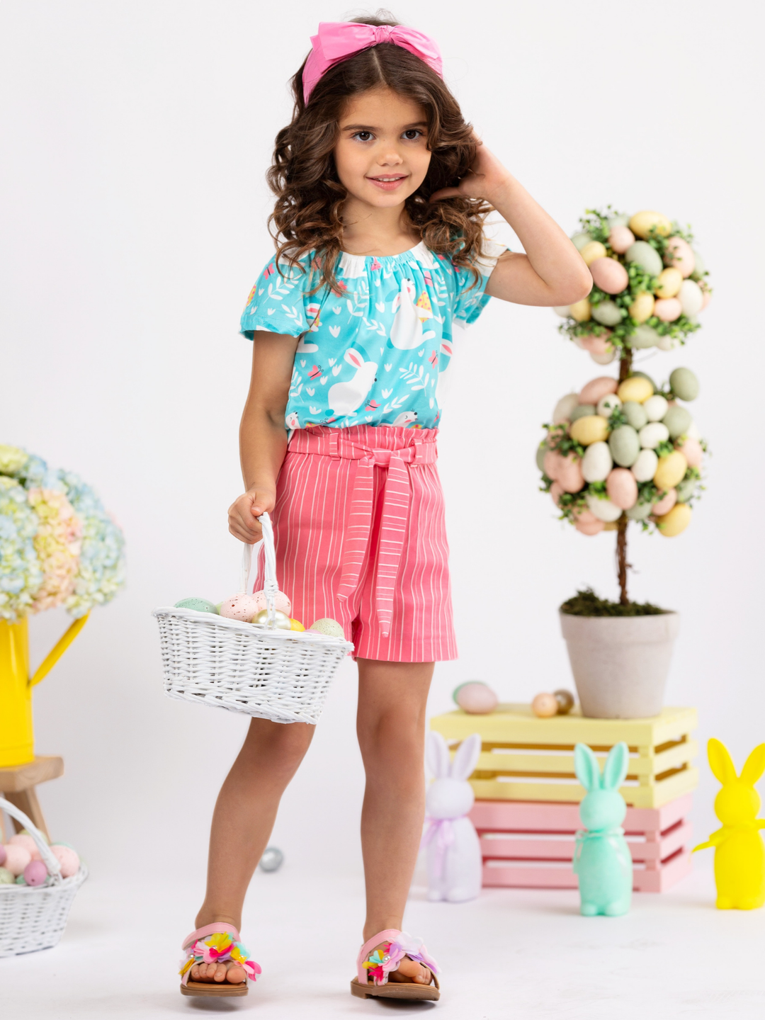 Bunny Bliss Easter Top and Short Set