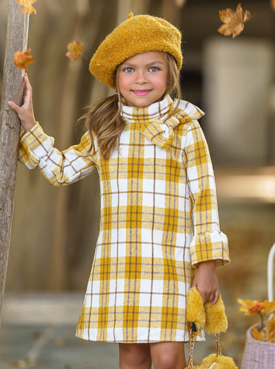 Golden Girl Marigold Flannel Dress