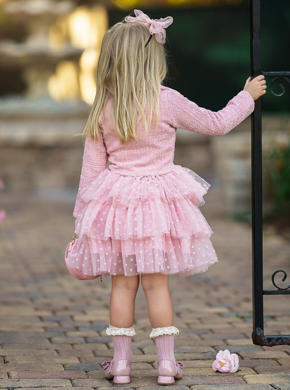 Fairy Flutter Pink Jacket & Tutu Skirt Set