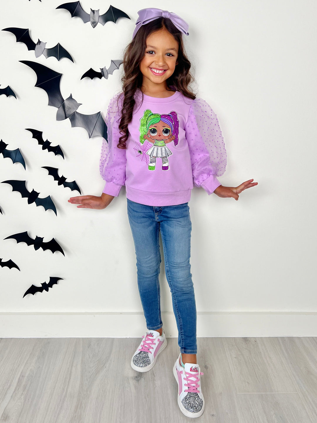 L.O.L. SURPRISE! Cheer Boo Tulle Sleeve Top – Mia Belle Girls