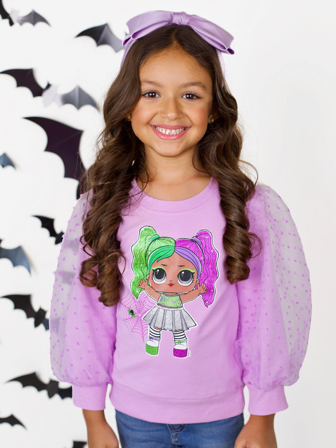 L.O.L. SURPRISE! Cheer Boo Tulle Sleeve Top – Mia Belle Girls
