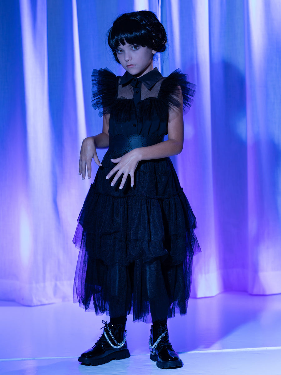 Halloween Girls Tulle Dress Costume Set main image 0