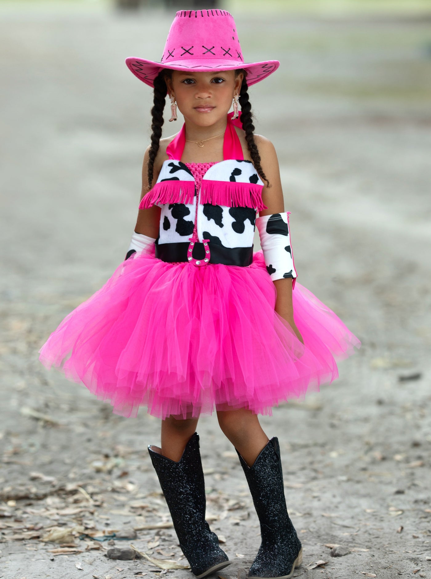 Kids Halloween Costume | Cowgirl Princess Tutu Dress | Mia Belle Girls