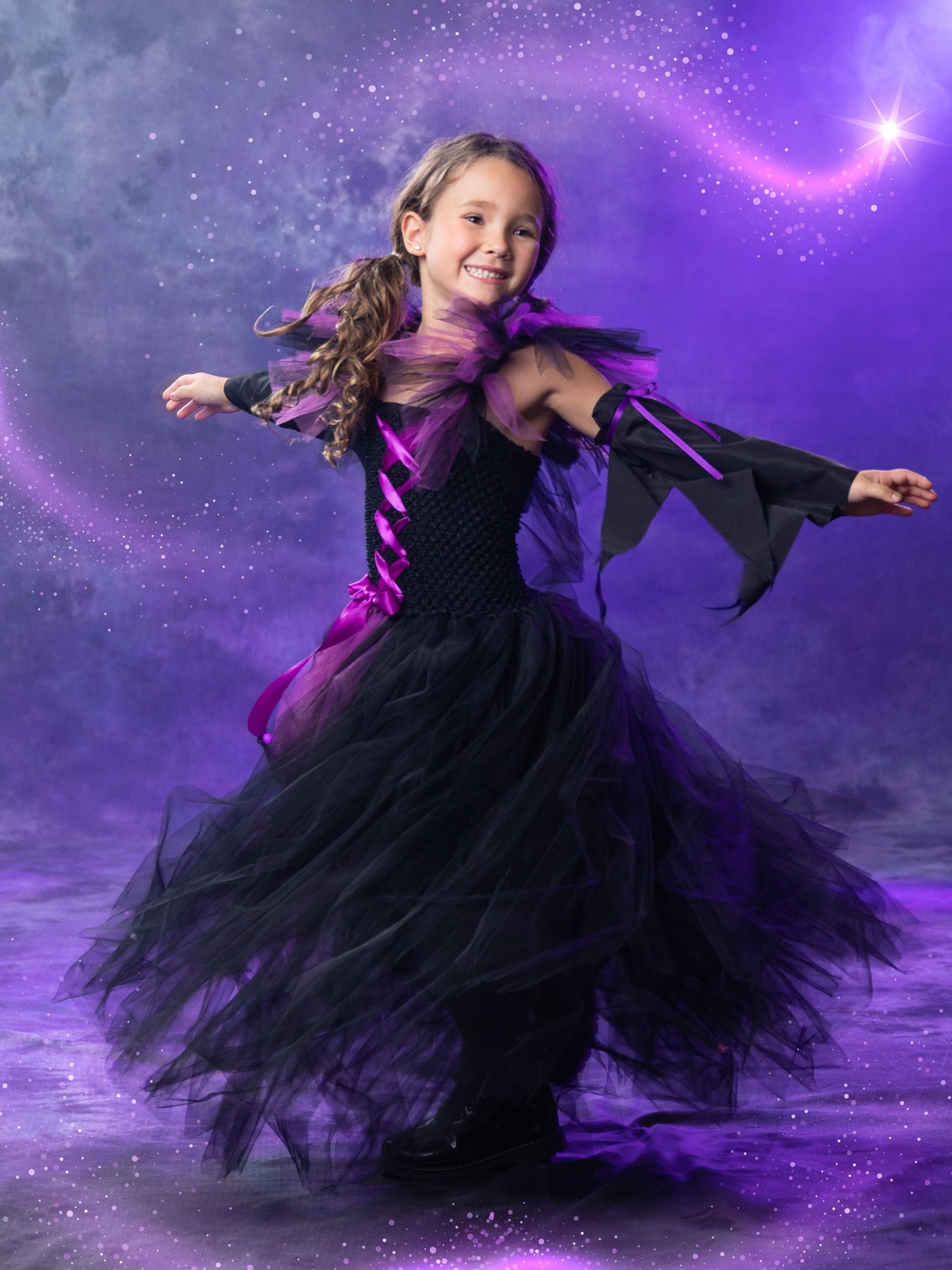 Kids Halloween Costume | Girls Witch Costume Gown | Mia Belle Girls Kids Halloween Costume | Girls Witch Costume Gown | Mia Belle Girls