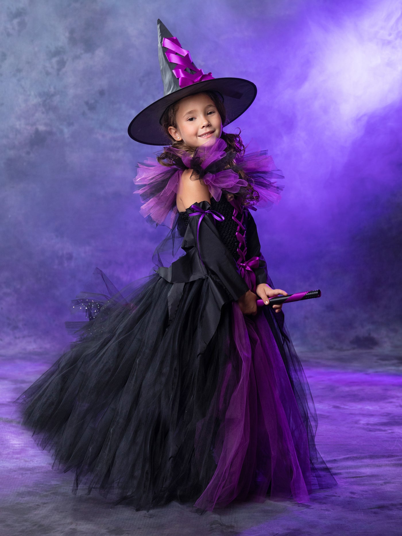 Kids Halloween Costume | Girls Witch Costume Gown | Mia Belle Girls