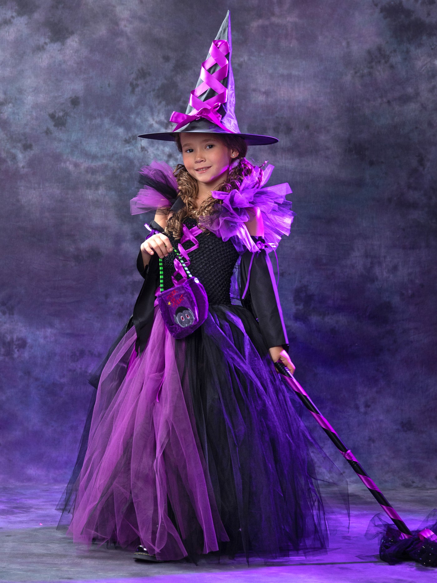 Girls Black Evil Witch Halloween Costume Black Witch Tutu Dress Kids Black  Witch Carnival Dress All Accessories Included - Etsy
