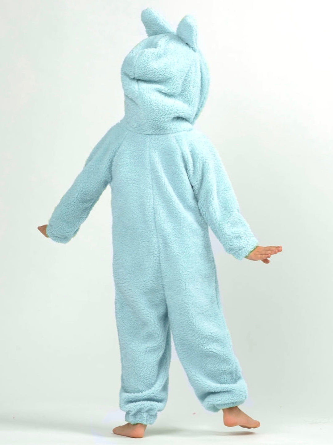 Light Blue Fluffy Lil Bubu Hooded Onesie Costume