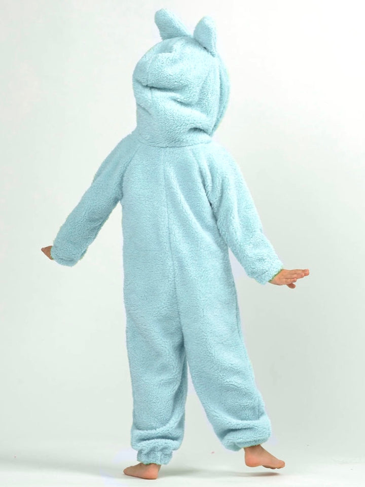 Light Blue Fluffy Lil Bubu Hooded Onesie Costume