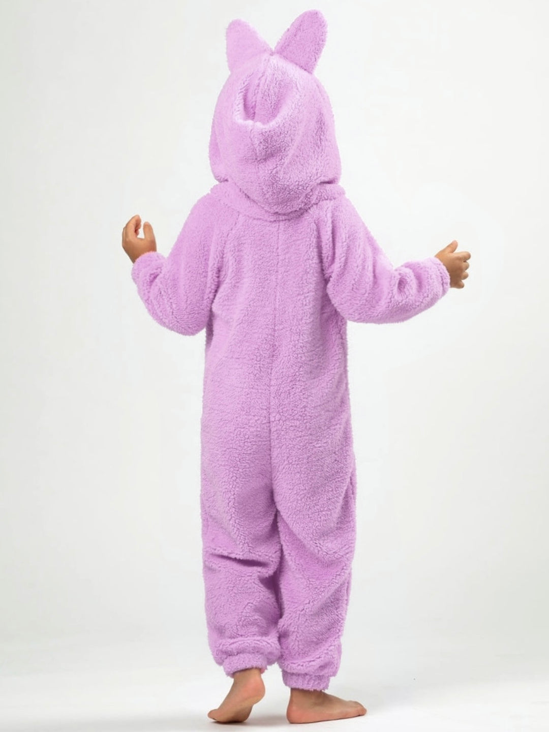 Lilac Fluffy Lil Bubu Hooded Onesie Costume