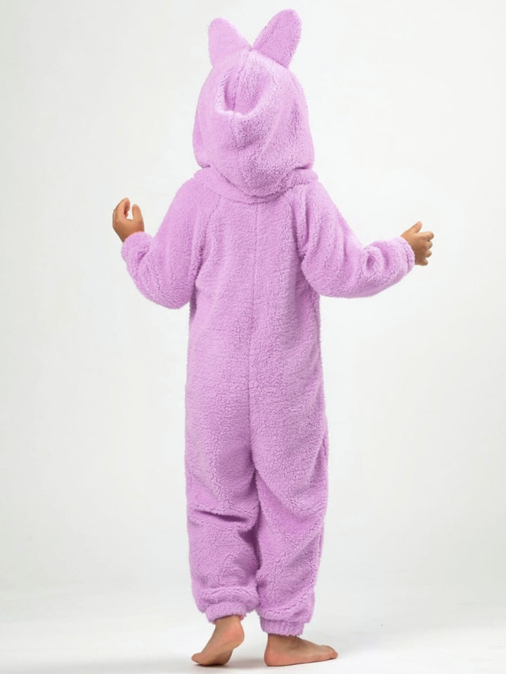 Lilac Fluffy Lil Bubu Hooded Onesie Costume