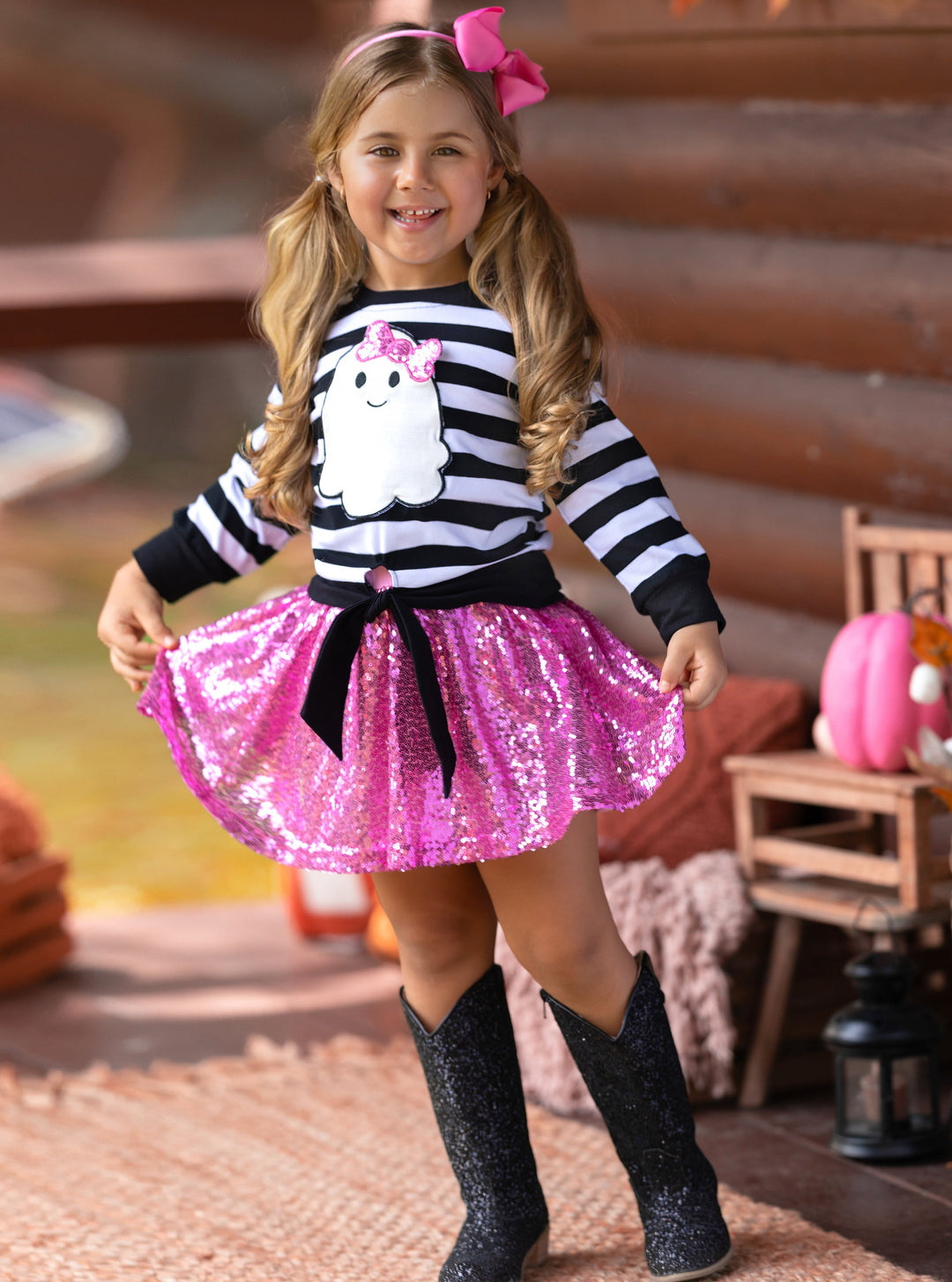 Sequin Skirt Pink Skirt Toddler Pink Chick Sequins Skirt -Rose Pink