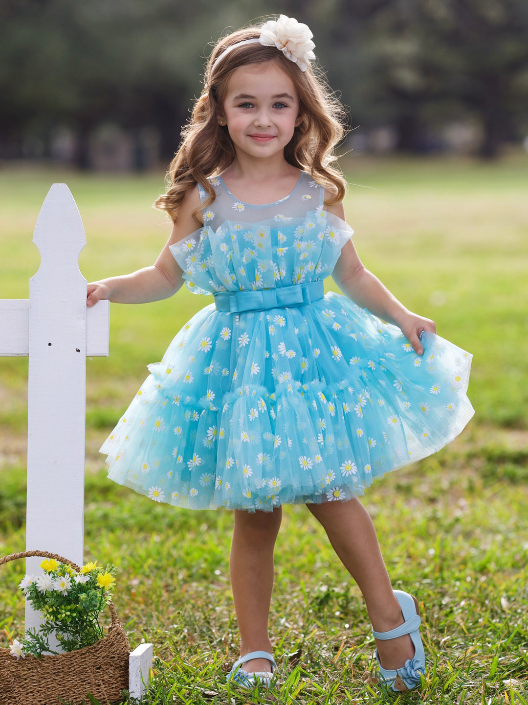 Daydream Daisy Embroidered Floral Tutu Dress Mia Belle Girls
