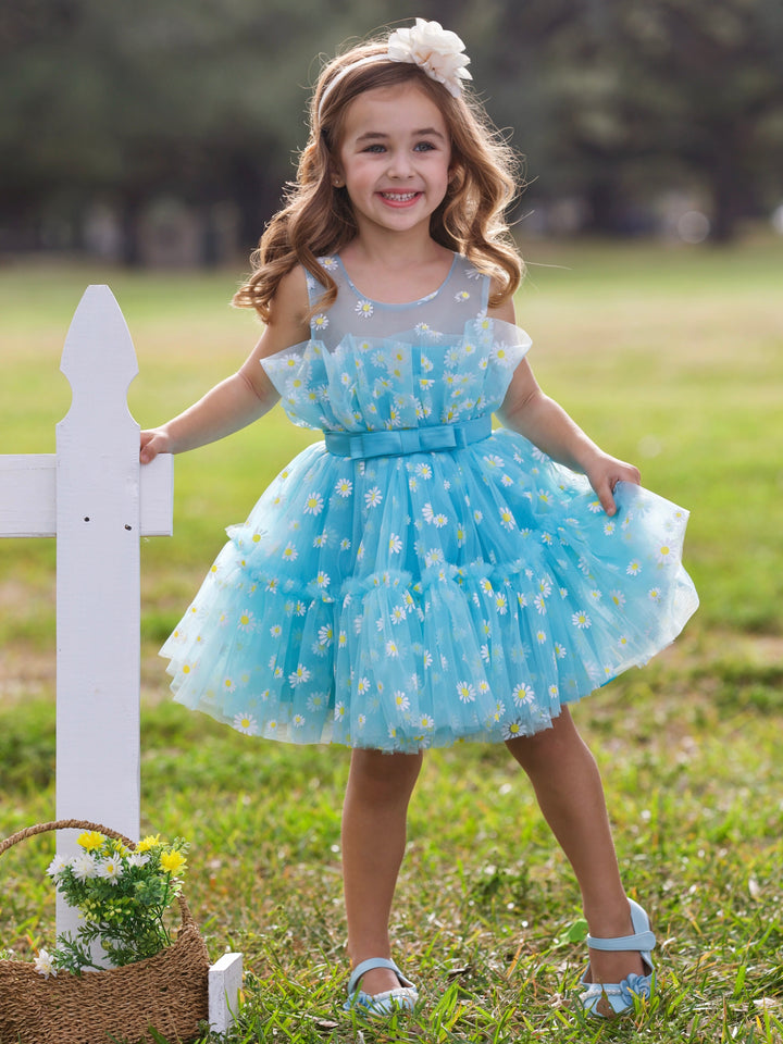 Daydream Daisy Embroidered Floral Tutu Dress Mia Belle Girls