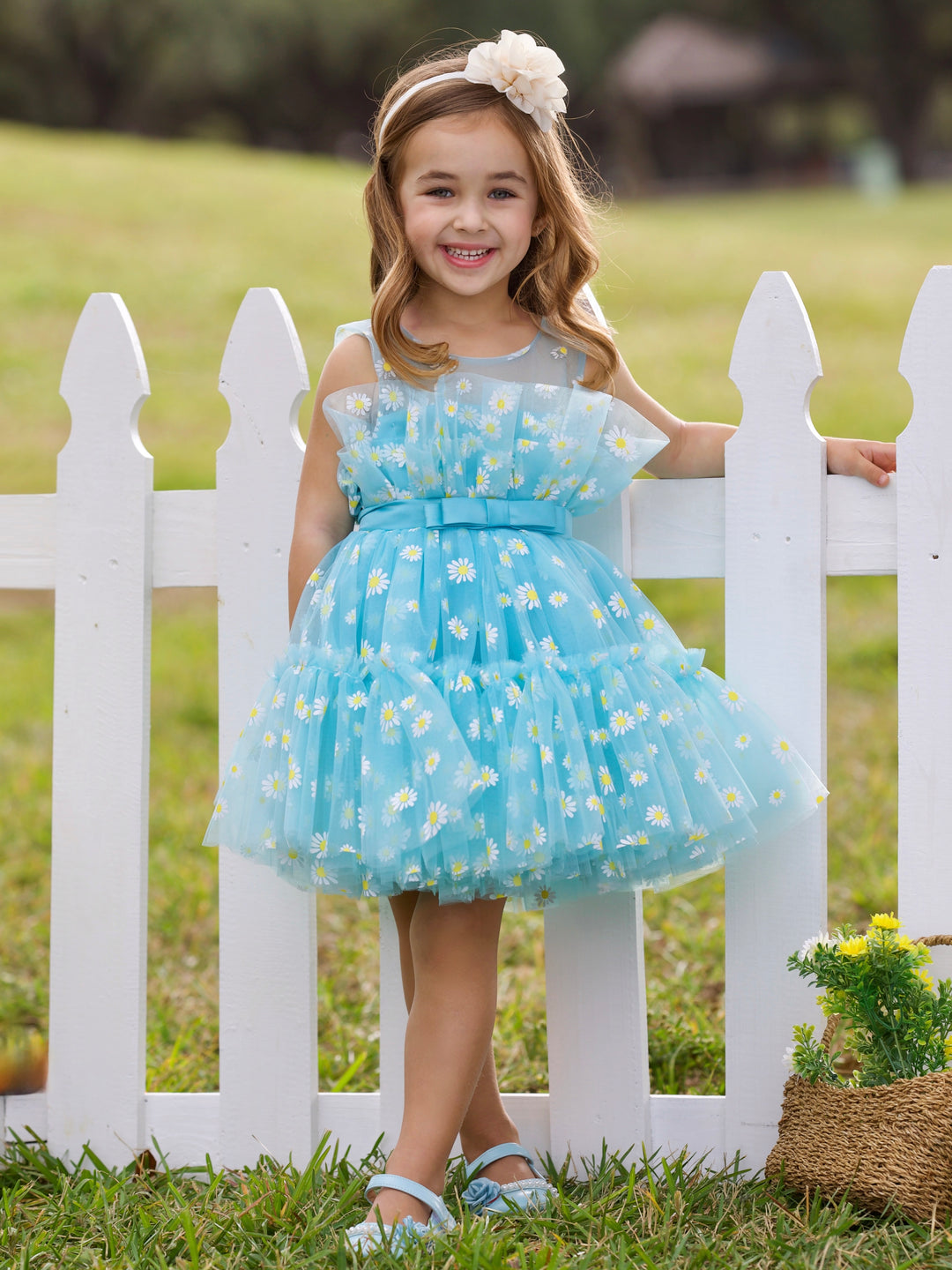 Daydream Daisy Embroidered Floral Tutu Dress Mia Belle Girls