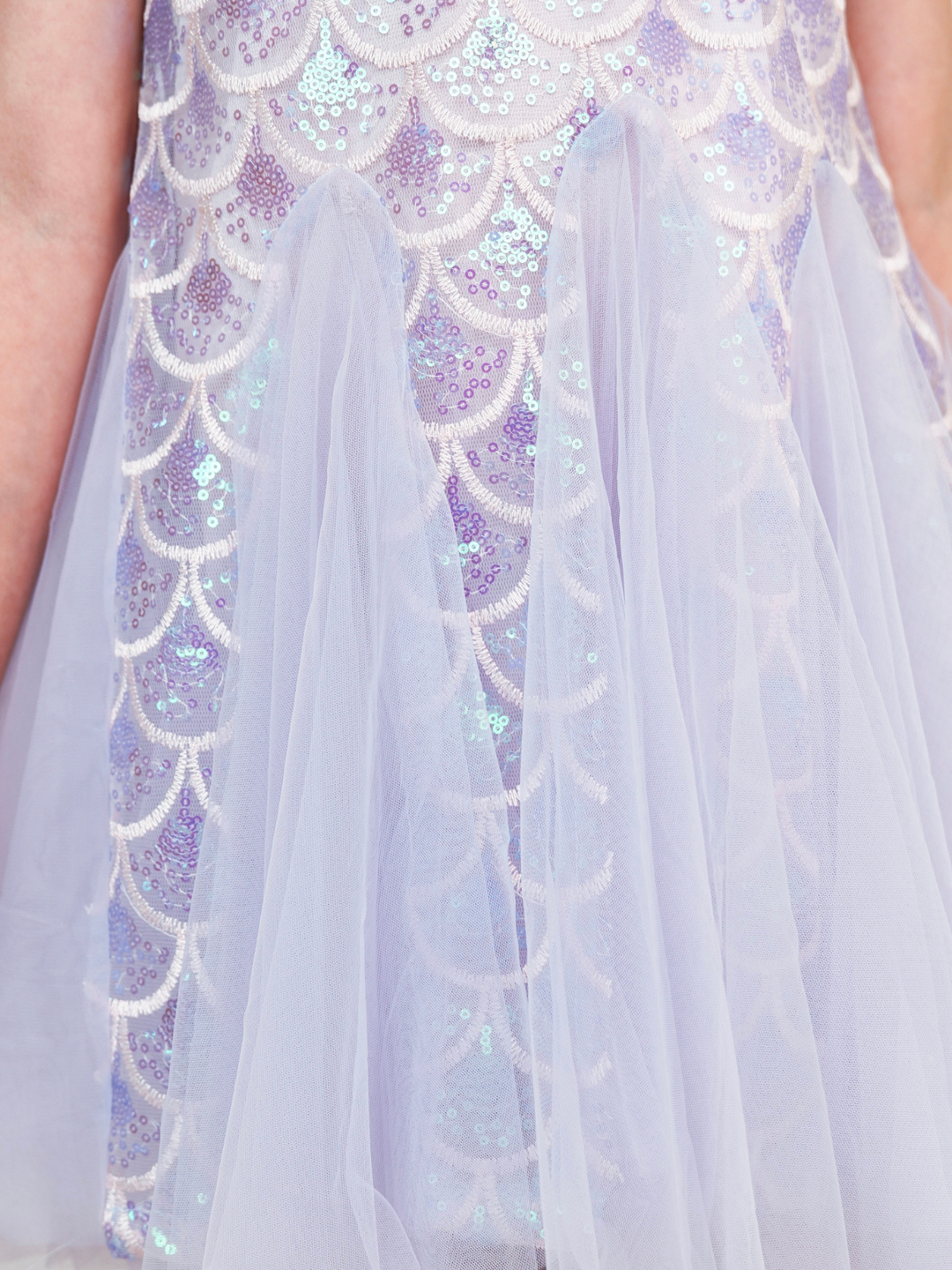 girls fairytale mermaid dress with tulle skirt