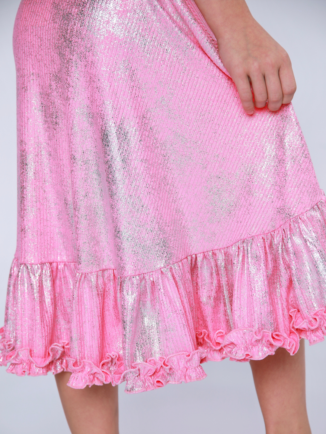 spring break pink sparkle dress for girls