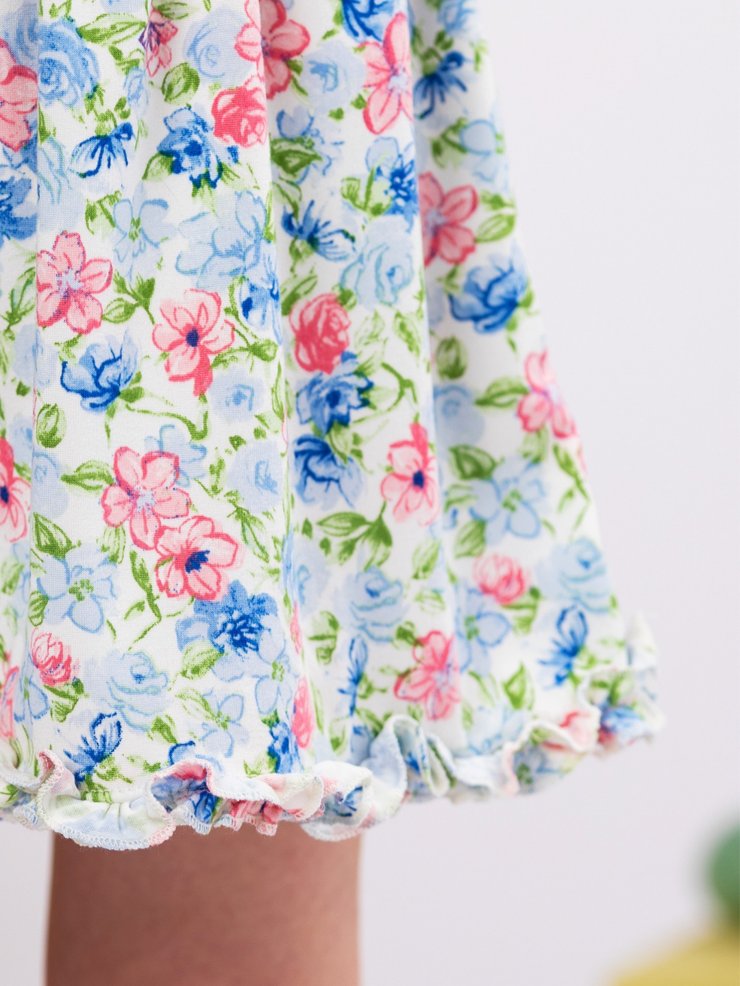 Petal Grace Sleeveless Floral Easter Dress