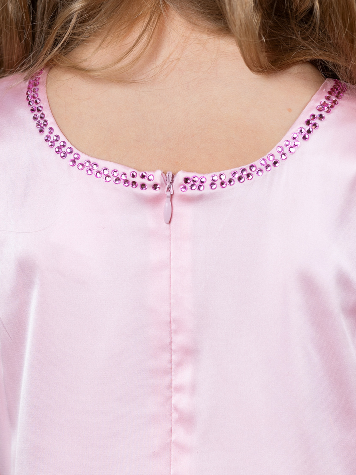 Soft pink formal dress for girls special occasions