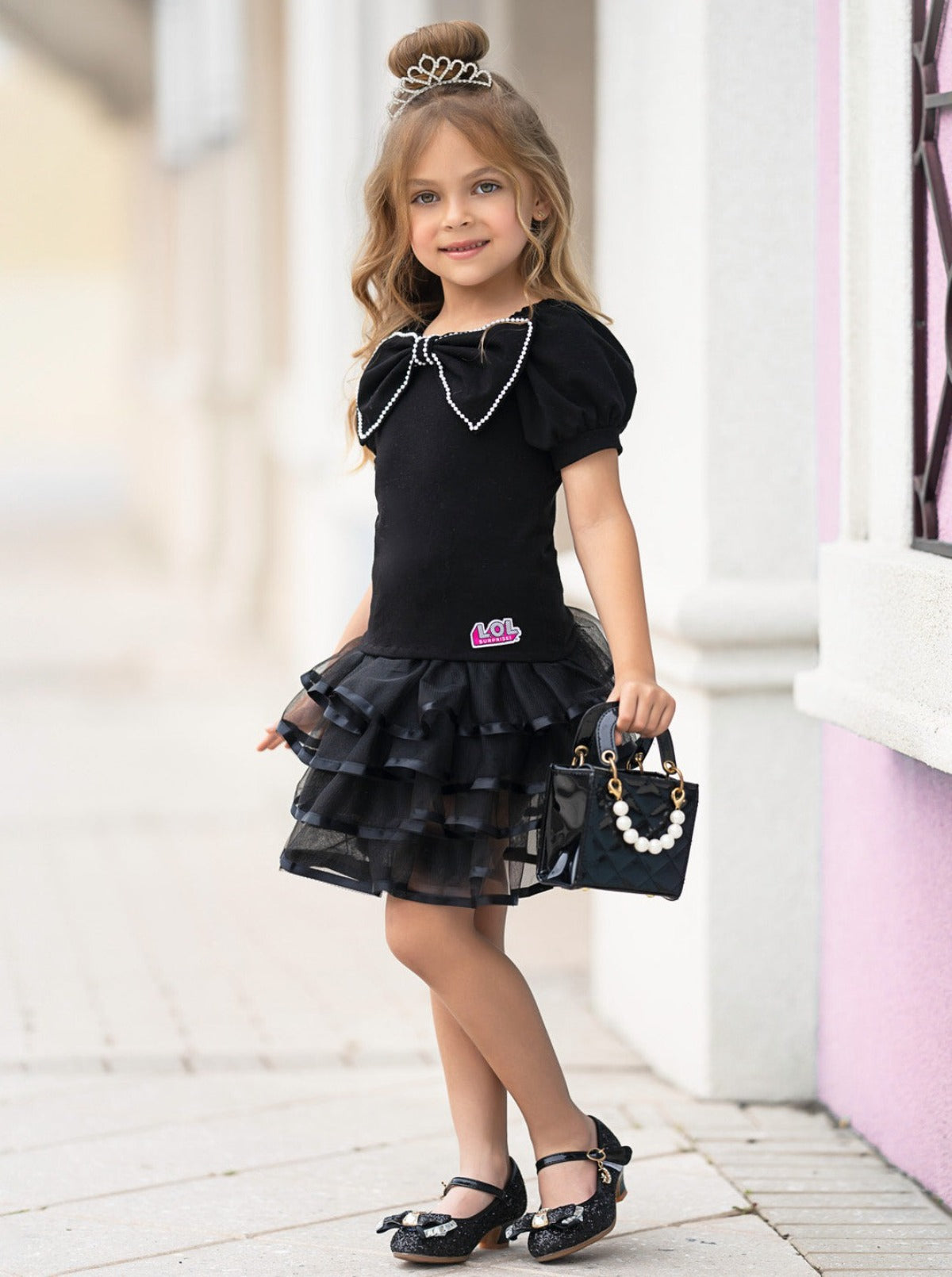 L.O.L. SURPRISE! x Mia Belle Girls IT Baby Tiered Skirt Set