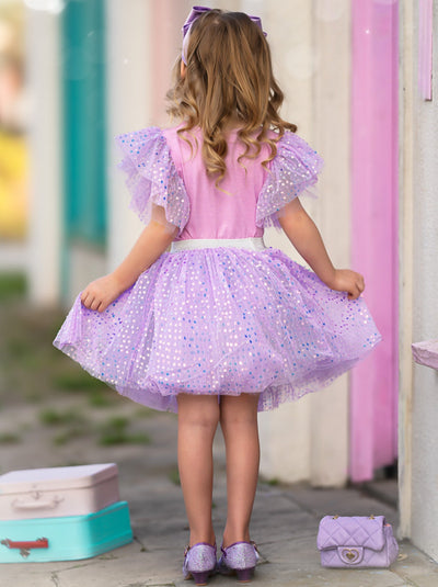 L.O.L. SURPRISE! x Mia Belle Girls Unicorn Shimmer Tulle Skirt Set