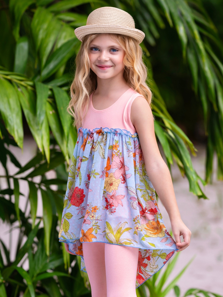 Coral Garden Hi-Lo Tunic and Legging Set