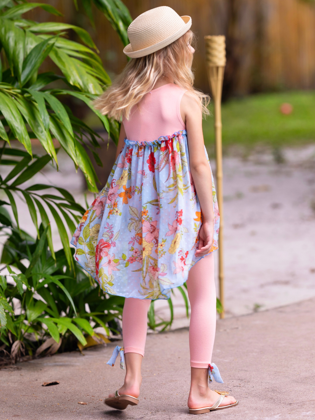 Coral Garden Hi-Lo Tunic and Legging Set