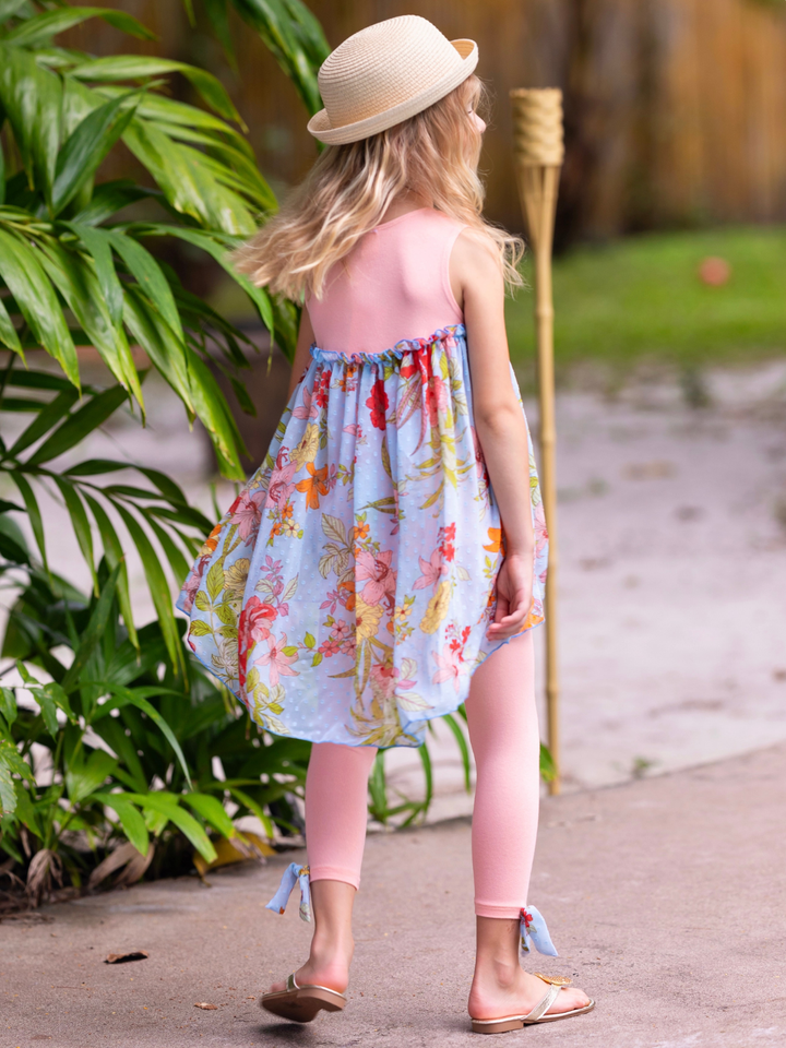 Coral Garden Hi-Lo Tunic and Legging Set