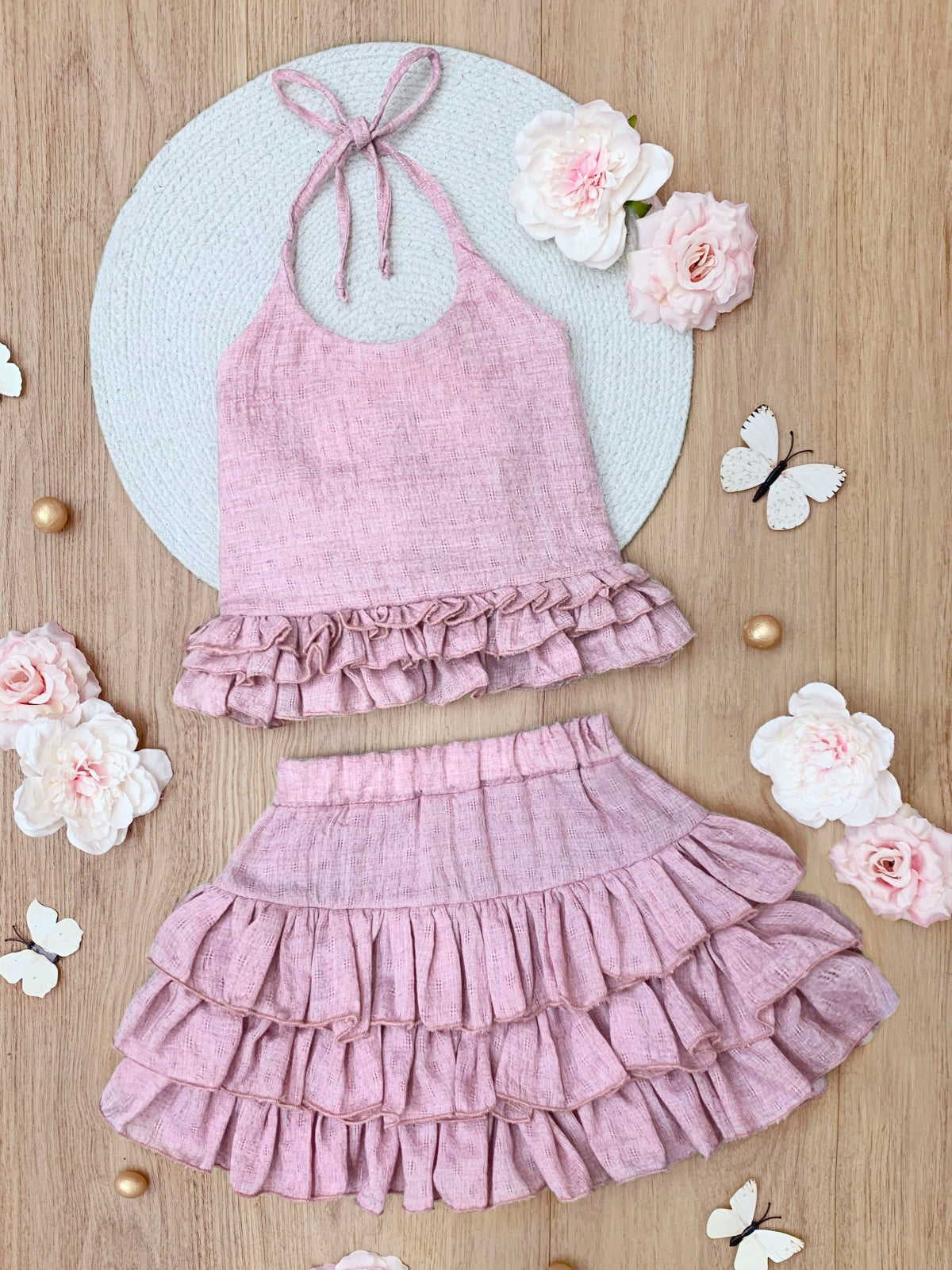 howdy.rib frill bustier. skirt セット howdy.rib frill bustier. skirt セット 公式】Ribbon & Heart