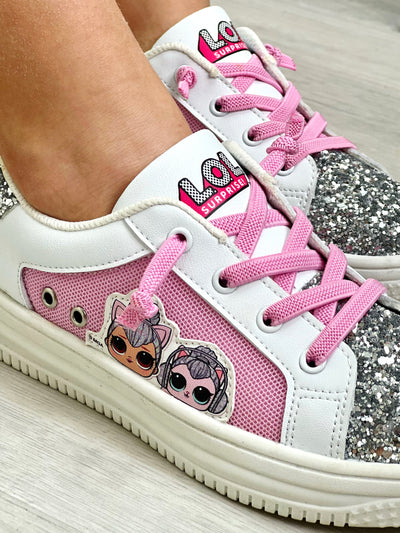 L.O.L. SURPRISE! Kitty Queen And Pet Glitter Sneakers | Mia Belle Girls