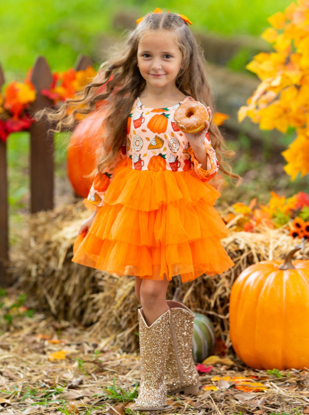 Girls Fall Clothes | Pumpkin Tiered Tutu Dress | Mia Belle Girls Girls Fall Clothes | Pumpkin Tiered Tutu Dress | Mia Belle Girls