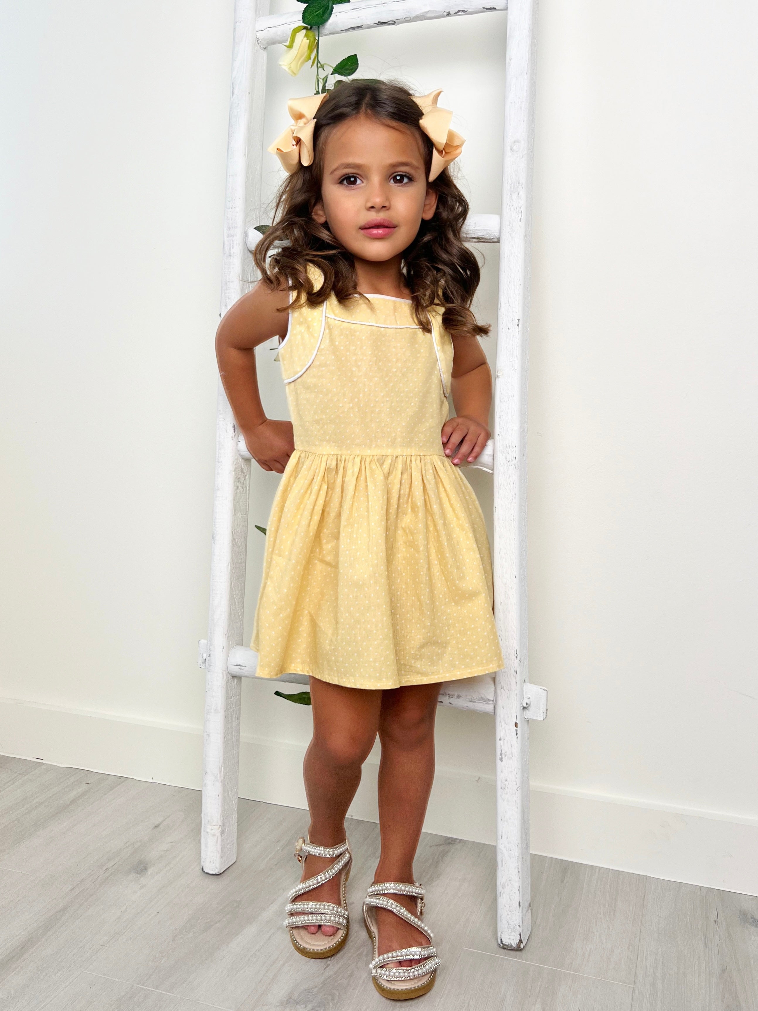 Uhr 　Dot Mini Dress 5-6y Umika Polka Dots Bubble Hem Mini Dress