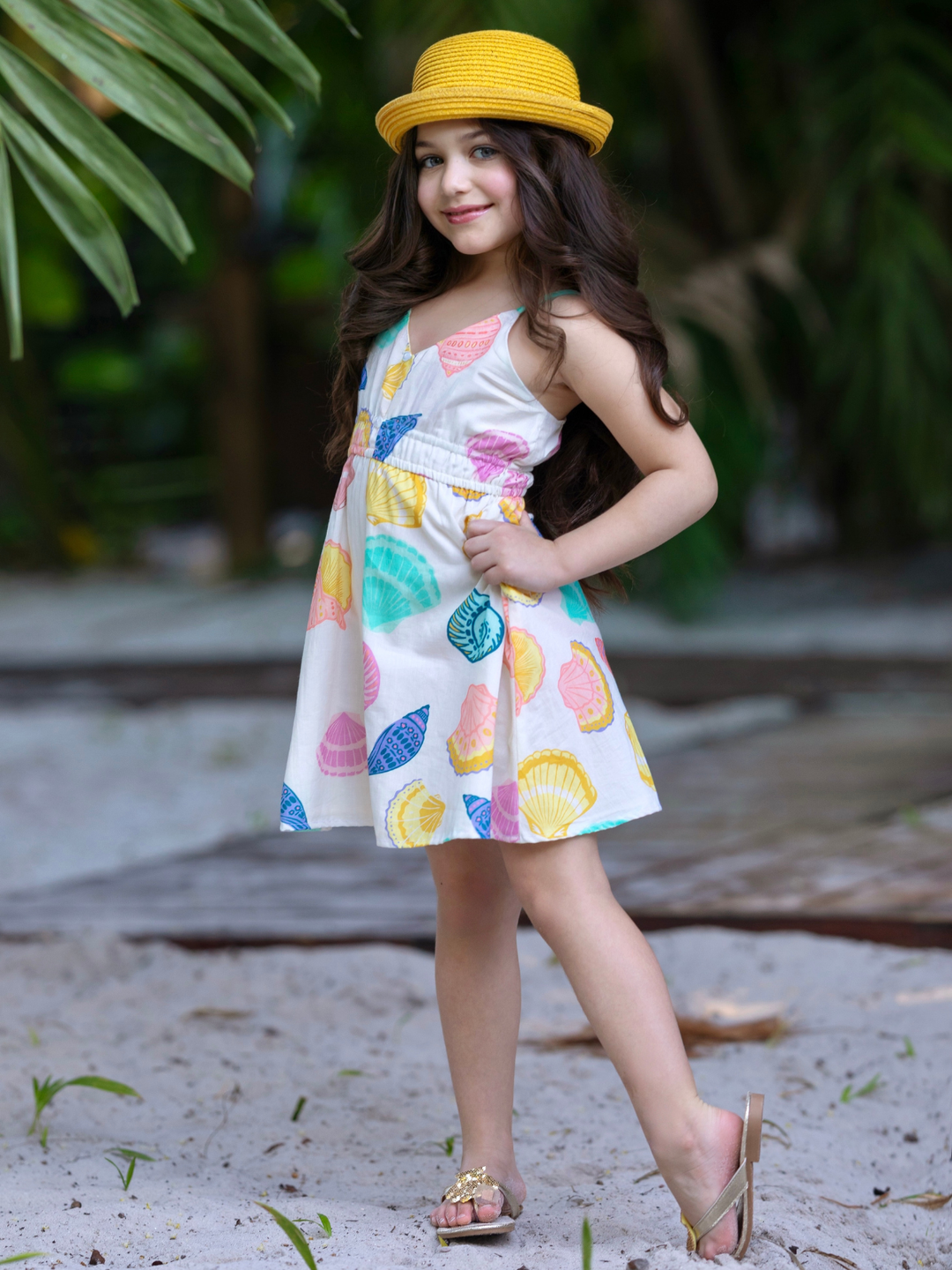 Sunshine Shells Colorful Cotton Sundress