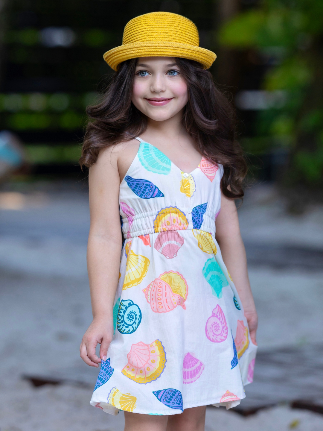 Sunshine Shells Colorful Cotton Sundress