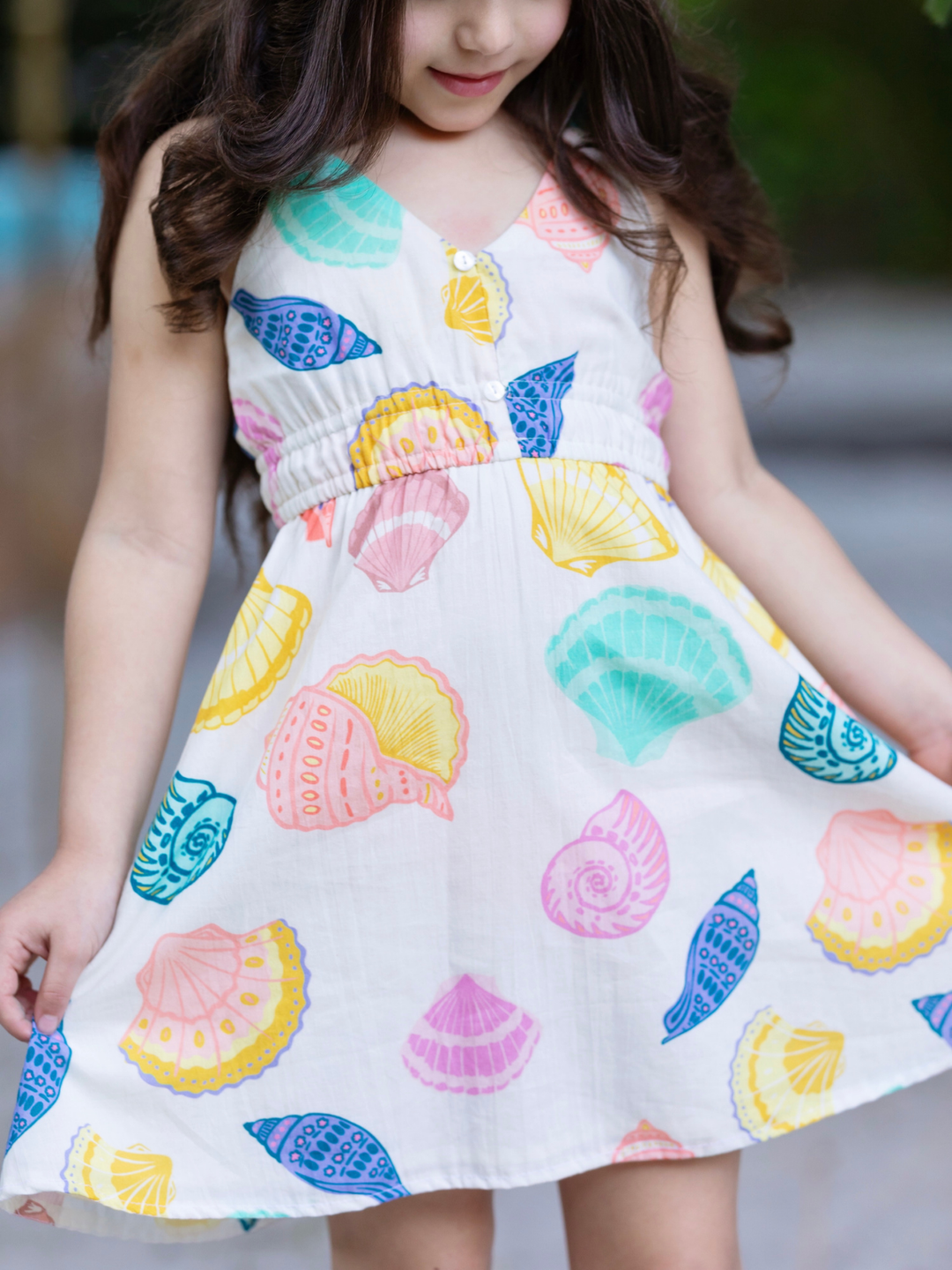 Sunshine Shells Colorful Cotton Sundress