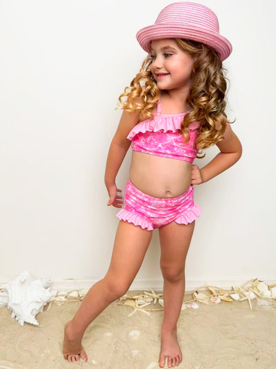 Mia Belle Girls Two-Piece Mermaid Swimsuit | Cute Toddler Swimsuits