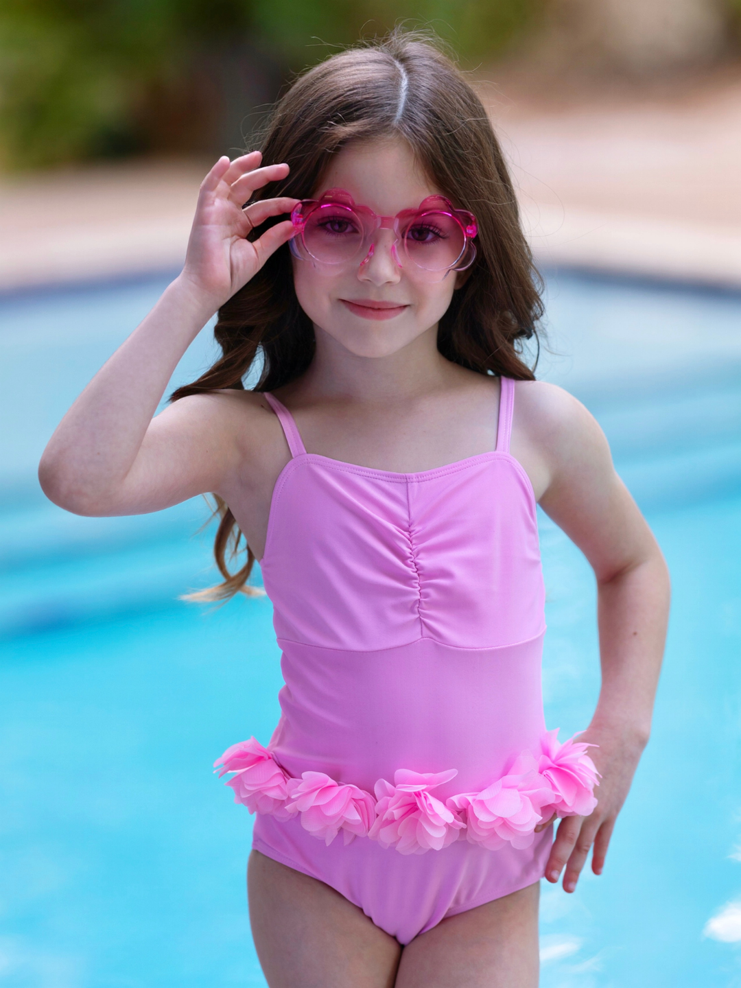 Pink Petal Tutu One-Piece Swimsuit