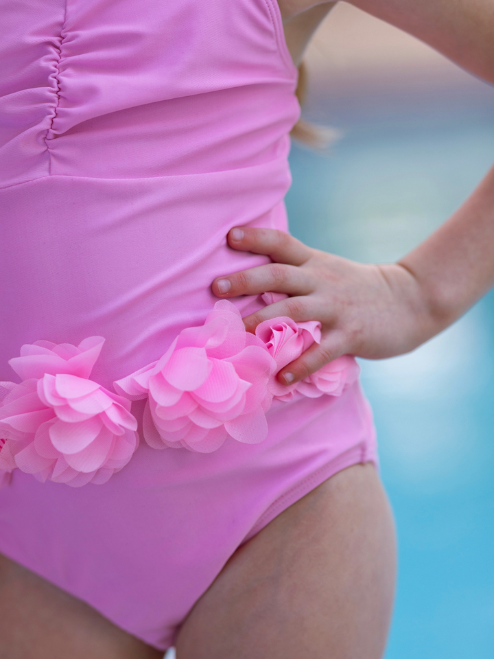 Pink Petal Tutu One-Piece Swimsuit