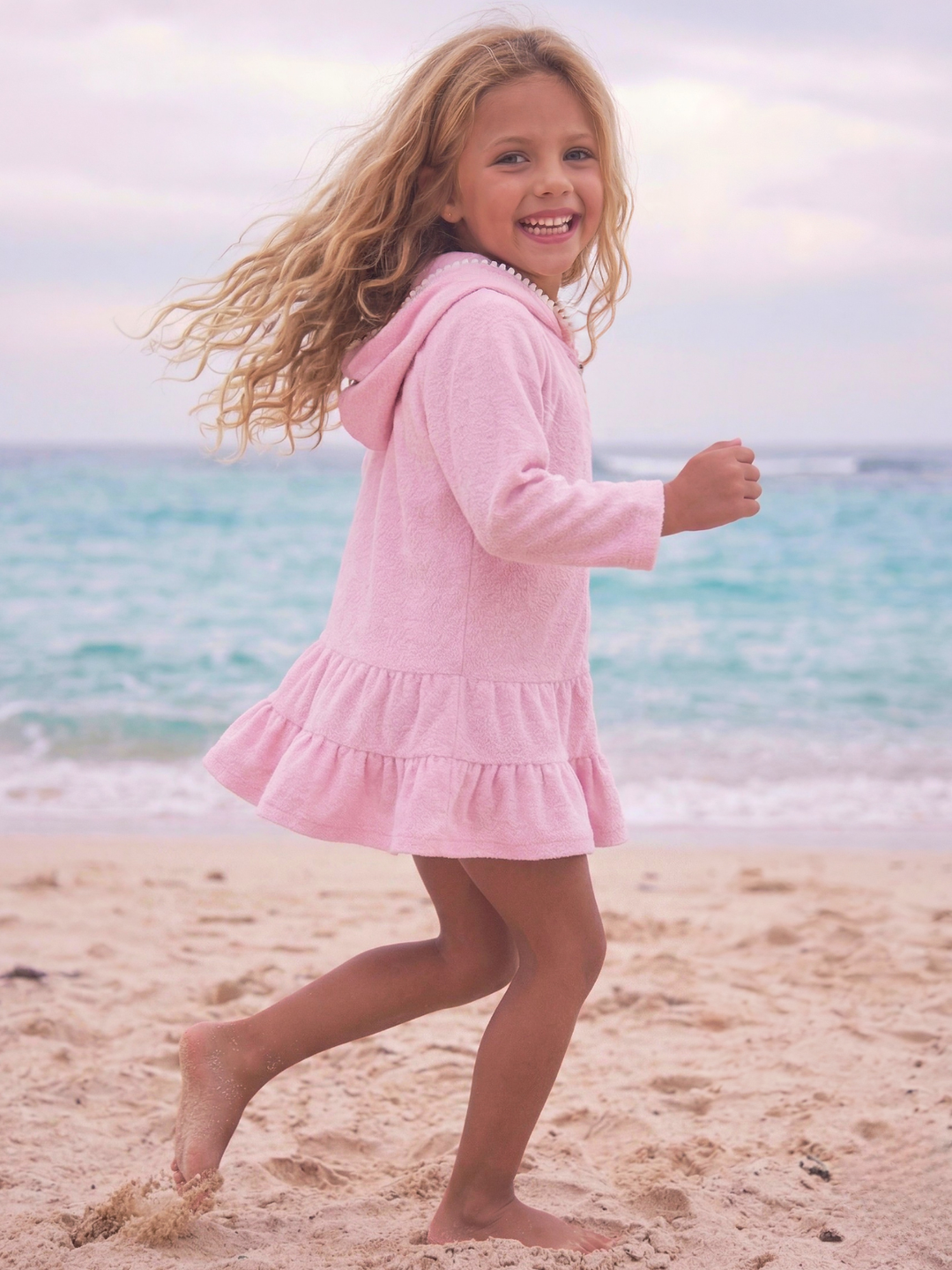 Kids beachwear cover up soft terry fabric