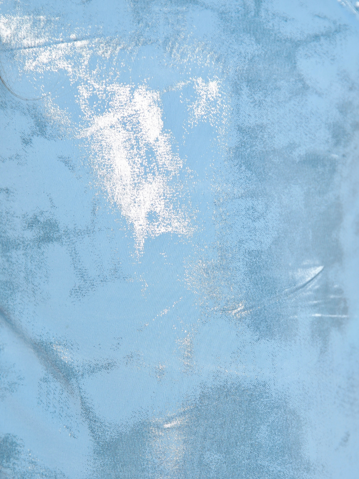 metallic blue girls swimsuit summer