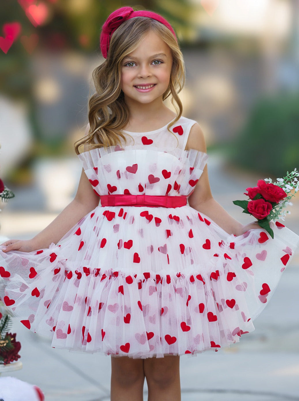 Heart Layered Tulle Dress