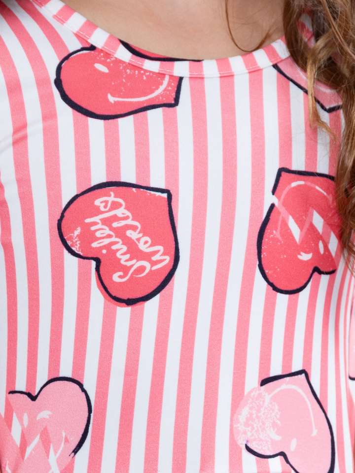 SmileyWorld Love Stamped Skater Dress