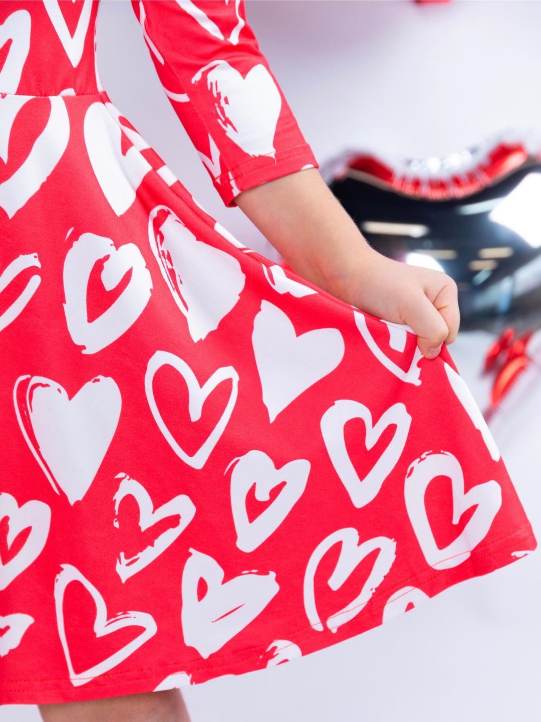 Radiant Heart Twirly Long Sleeve Skater Dress