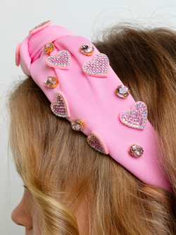 Sweet Sparkle Pink Heart Headband