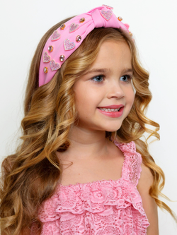 Sweet Sparkle Pink Heart Headband